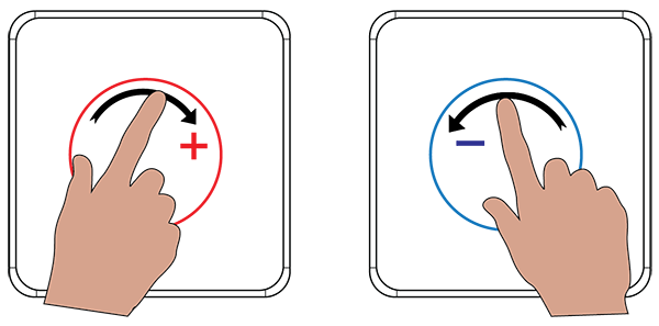 Công tắc chiết áp Lumi kính phẳng viền bo cong vàng LM-S1D-Fy 6