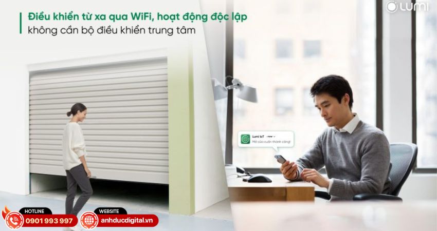 Công tắc cửa cuốn thông minh Lumi Wifi