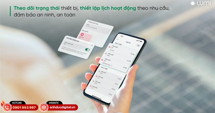 Công tắc cửa cuốn Lumi