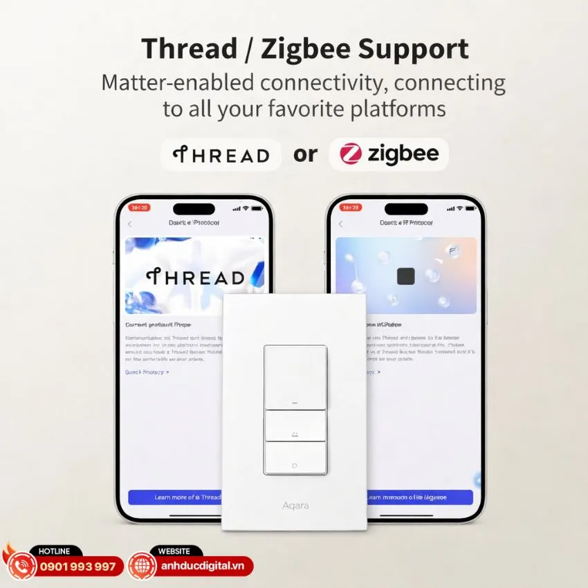 Aqara H2 US hỗ trợ Matter, kết nối nhanh ổn định