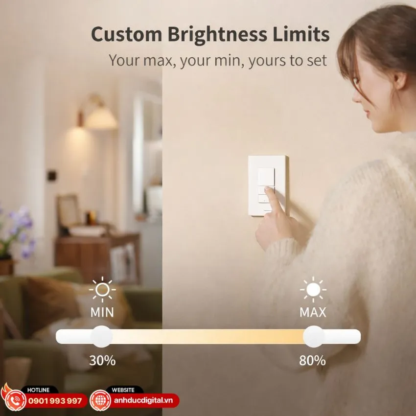 Aqara H2 US cần biến &aacute;p khi d&ugrave;ng điện 220V