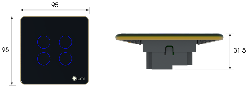 Công tắc rèm đôi Lumi 11