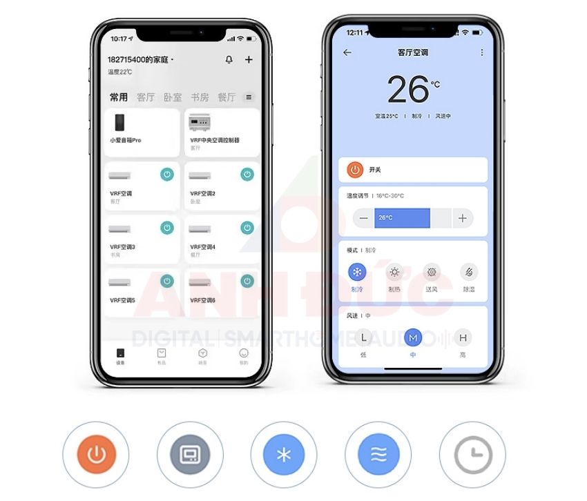 Bộ điều khiển điều hoà trung tâm Aqara VRF T1 - 10