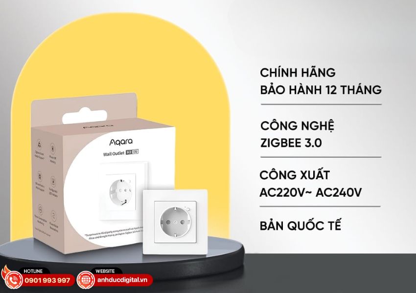Ổ cắm tường Aqara H2 - 3