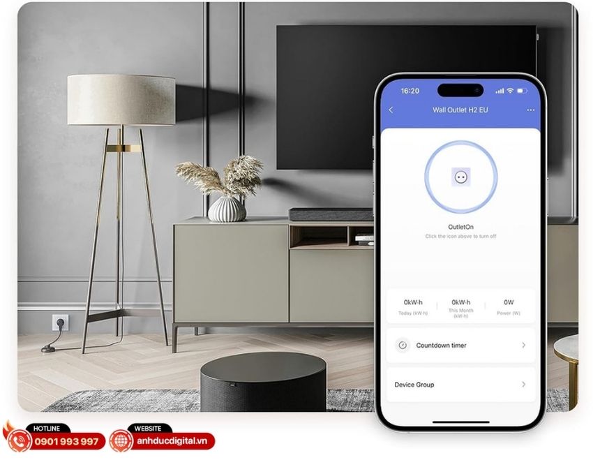 Ổ cắm tường Aqara H2 - 9