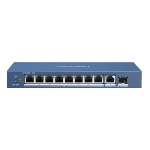 Switch PoE Hikvision 8 cổng Gigabit DS-3E0510P-E/M (Chính hãng)