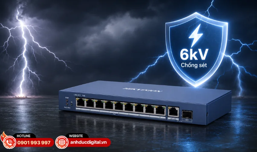 DS-3E0510P-E/M được trang bị tính năng PoE Power Management giúp kiểm soát và tối ưu nguồn cấp