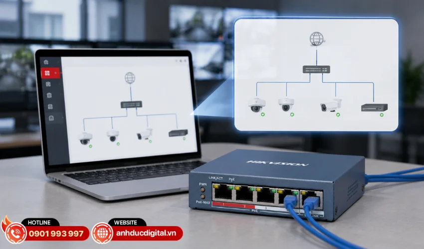 Hỗ trợ t&iacute;nh năng cấu h&igrave;nh quản l&yacute; bằng phần mềm