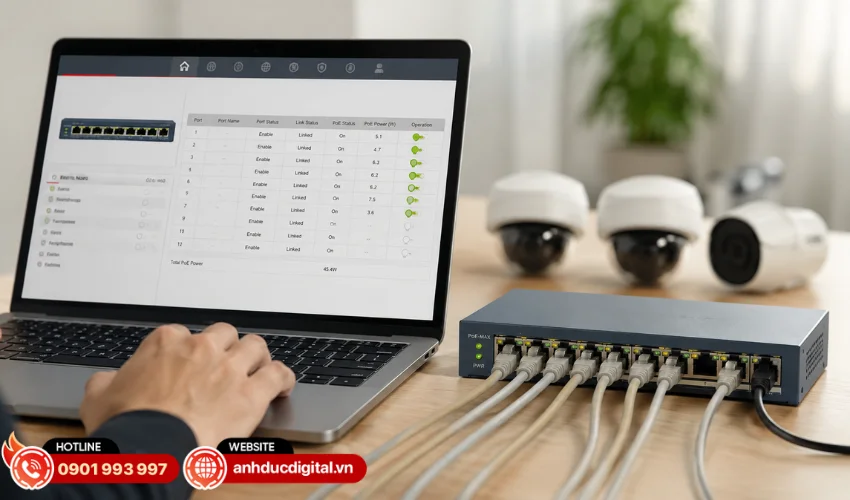 T&iacute;nh năng cấu h&igrave;nh quản l&yacute; bằng phần mềm