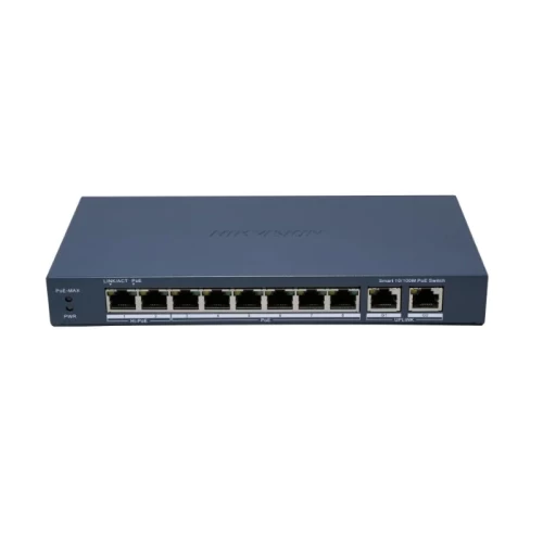 Switch Hikvision 8 cổng PoE DS-3E1310HP-EI(B) (Chính hãng)