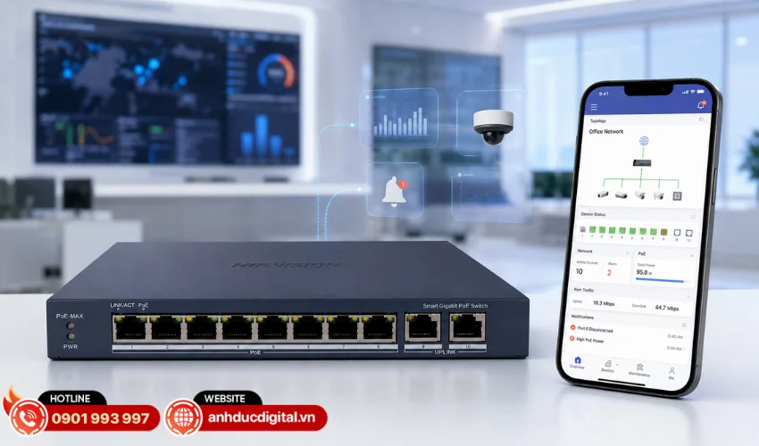 Quản l&yacute; dễ d&agrave;ng qua ứng dụng Hik-Partner Pro