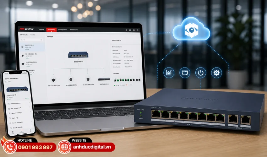 Quản lý từ xa qua nền tảng Hikvision