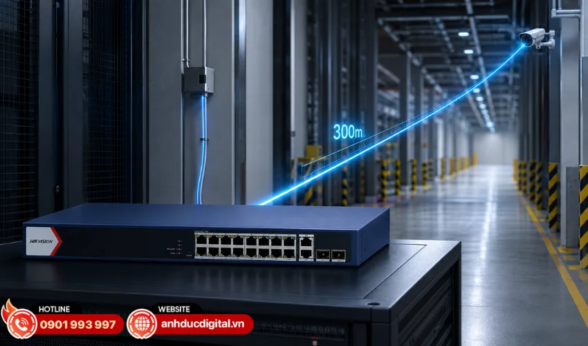 Truyền tải khoảng c&aacute;ch xa đến 300m