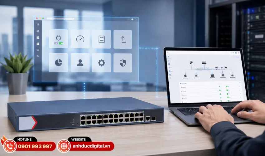 Cấu hình quản lý bằng phần mềm
