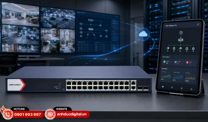 Quản l&yacute;, gi&aacute;m s&aacute;t qua ứng dụng Hik-Partner Pro