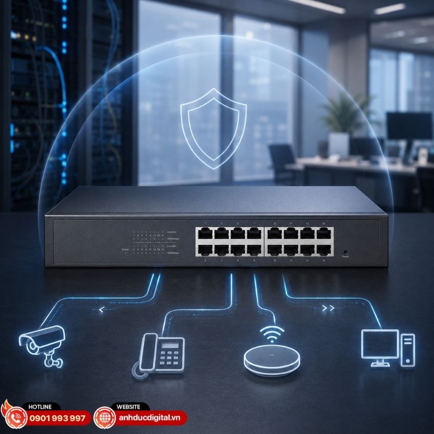 ES216G cung cấp nhiều t&iacute;nh năng Layer 2 nhằm tăng độ ổn định v&agrave; hỗ trợ quản l&yacute; hệ thống mạng