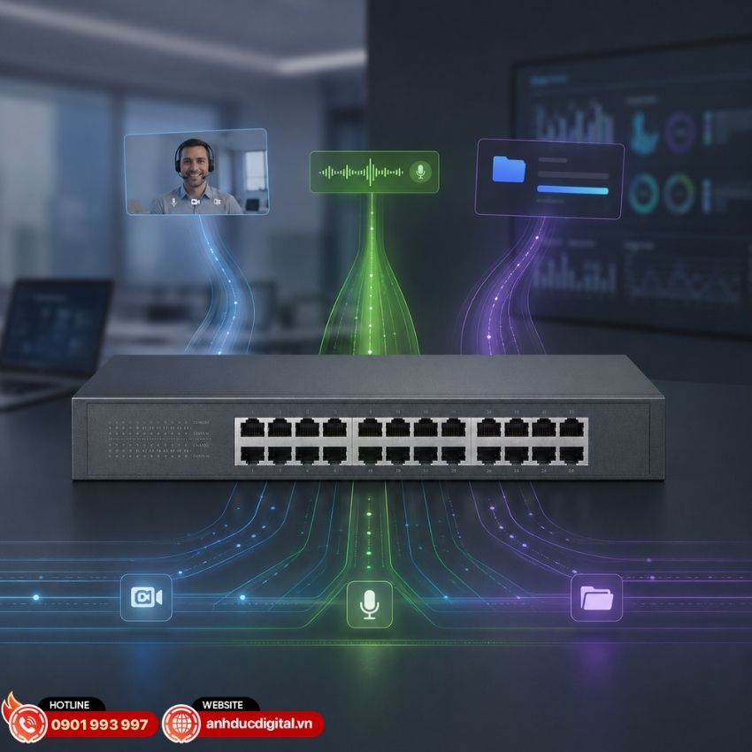 ES224G t&iacute;ch hợp QoS theo Port, 802.1p v&agrave; DSCP&nbsp;gi&uacute;p ưu ti&ecirc;n c&aacute;c loại lưu lượng quan trọng tr&ecirc;n hệ thống mạng