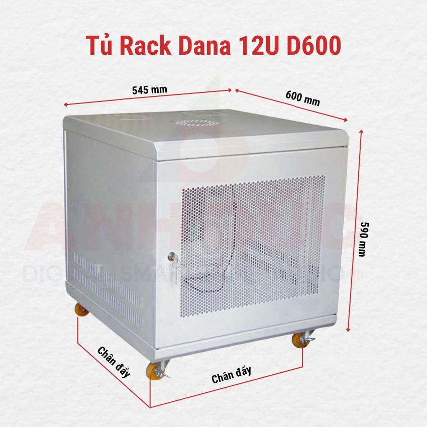 Tủ Rack Dana 12U D600
