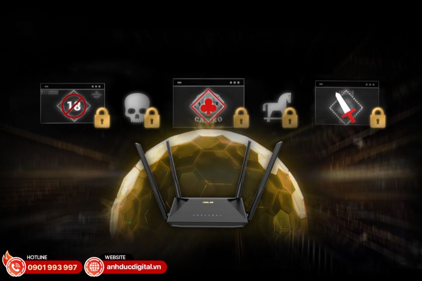 Bảo mật mạng tiên tiến của Asus RT-AX53U