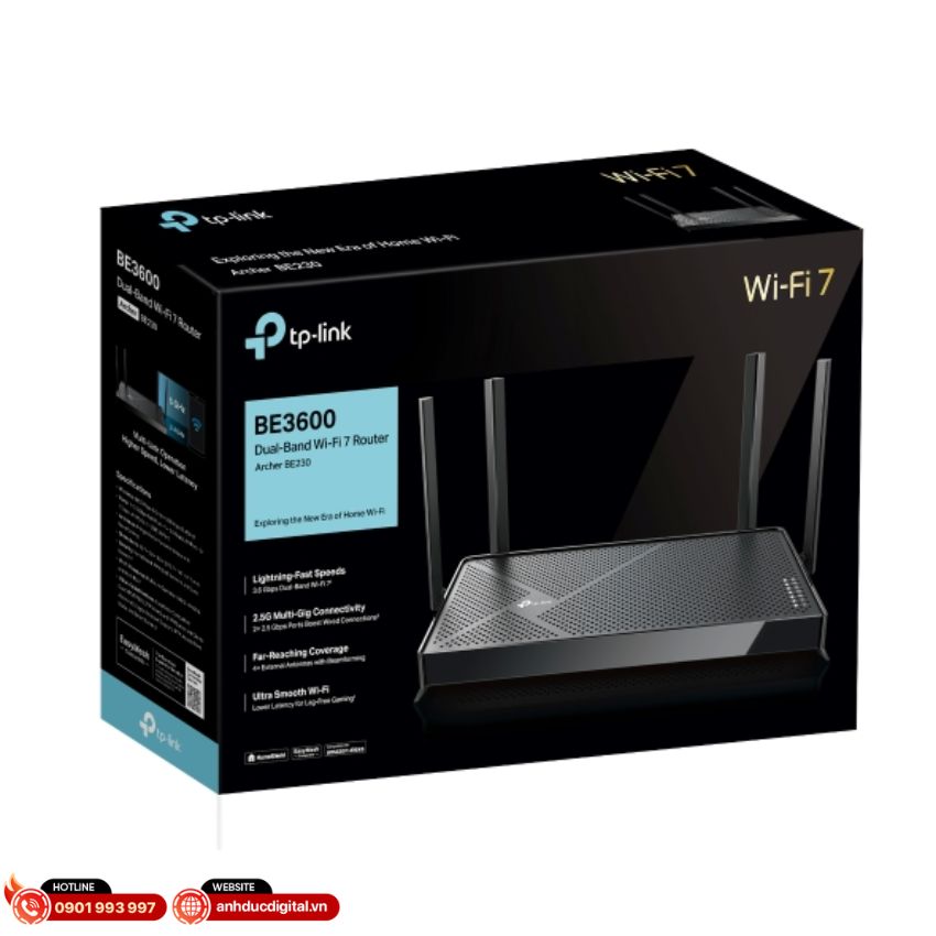 Anh Đức Digital - địa chỉ mua sản phẩm Router Wifi 7 BE3600 Tp-link Archer BE230 uy tín