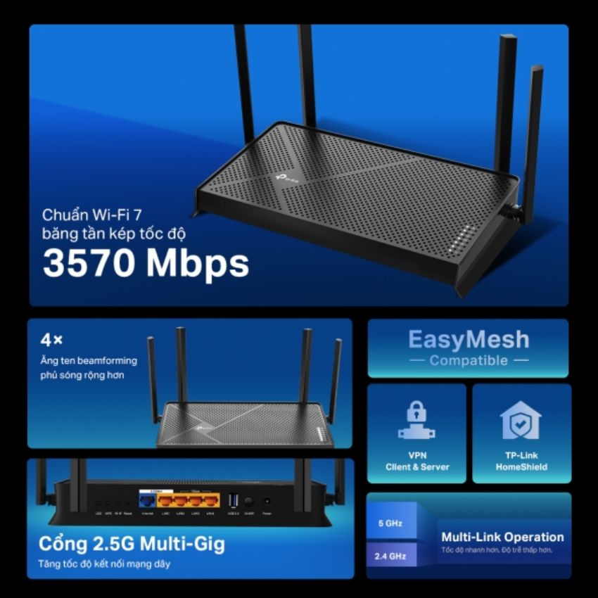 Khả năng phủ sóng với công nghệ beamforming của TP-Link Be230