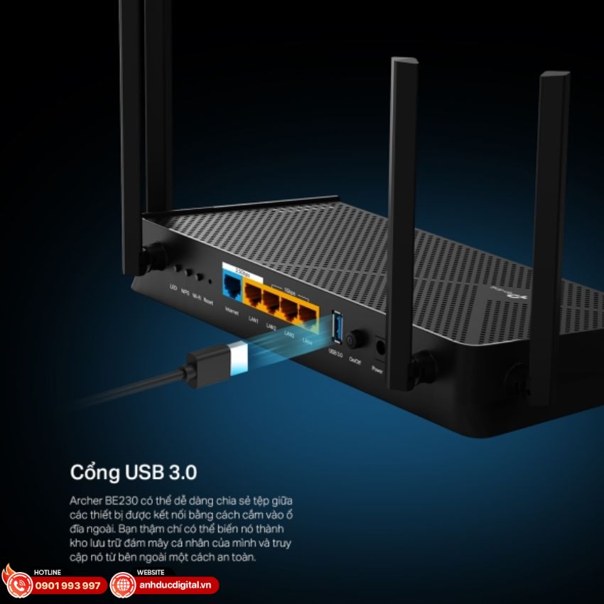 Đa dạng khả năng kết nối của Archer BE230