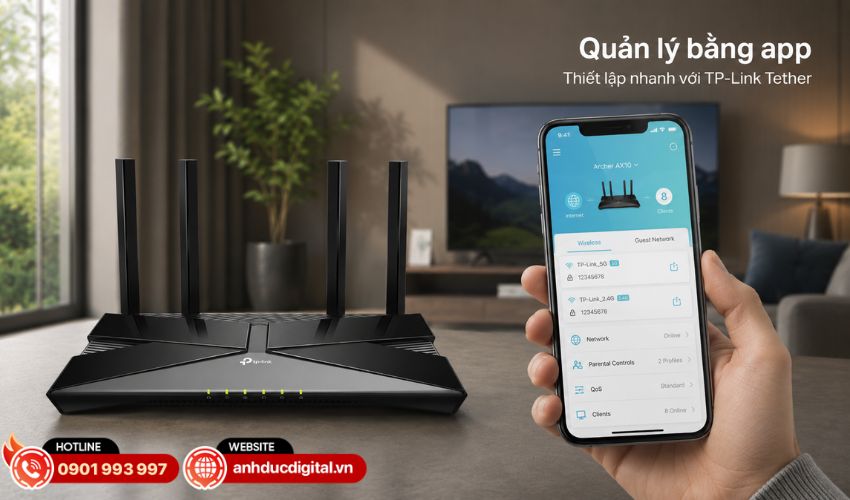 Dễ d&agrave;ng quản l&yacute; bằng TP-Link Tether
