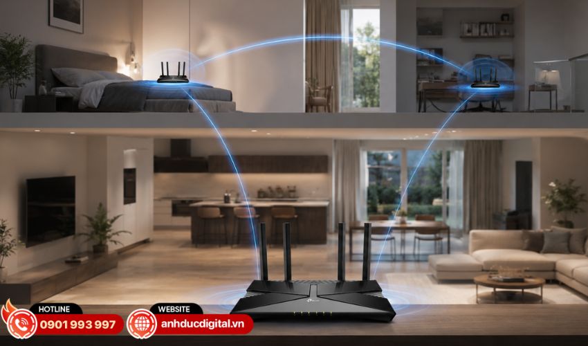 Hỗ trợ EasyMesh mở rộng Wi-Fi to&agrave;n nh&agrave;