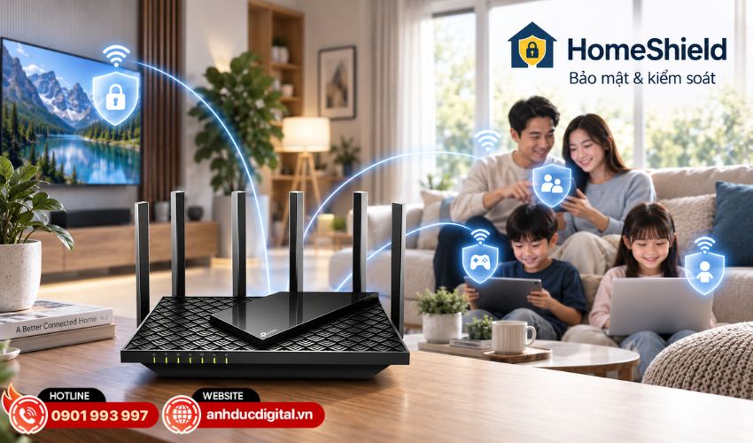 HomeShield tăng cường bảo mật mạng gia đ&igrave;nh