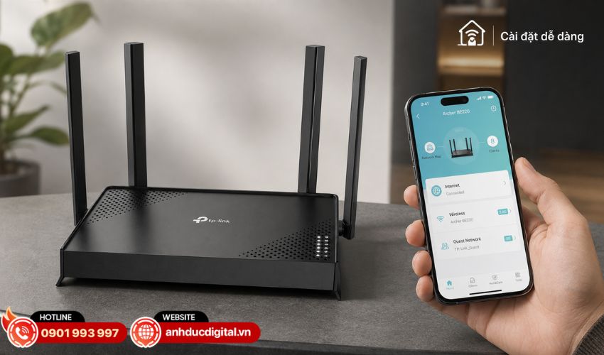 Quản lý mạng thuận tiện bằng ứng dụng TP-Link Tether