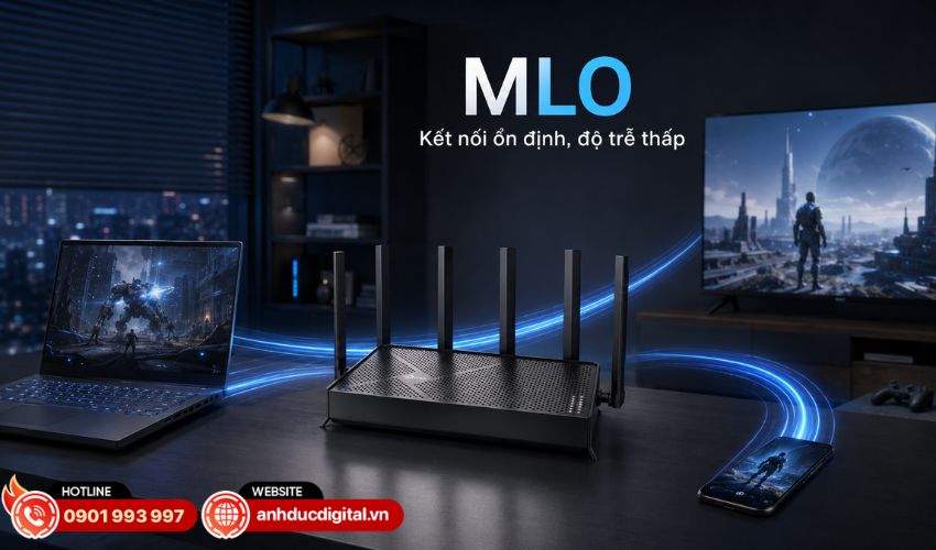 Công nghệ Wi-Fi 7 MLO tăng thông lượng và giảm độ trễ