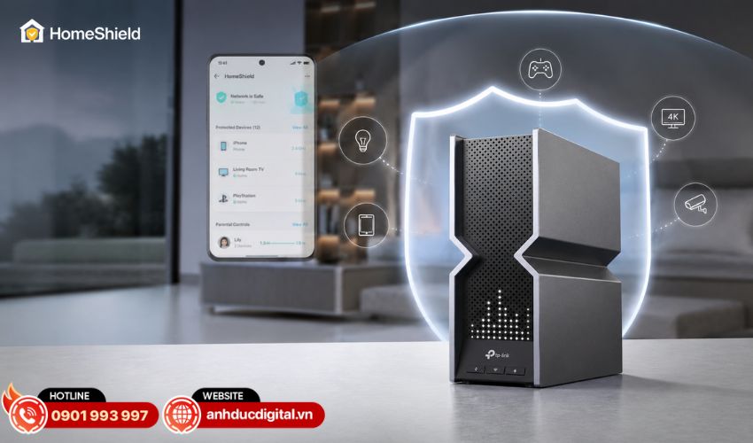 HomeShield tăng cường bảo mật cho mạng gia đ&igrave;nh
