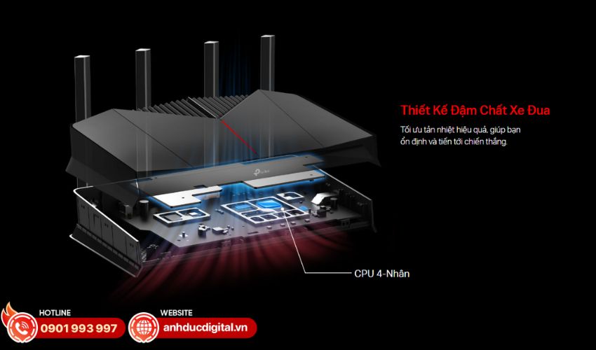 Trang bị 4 anten ngo&agrave;i kết hợp Beamforming&nbsp;