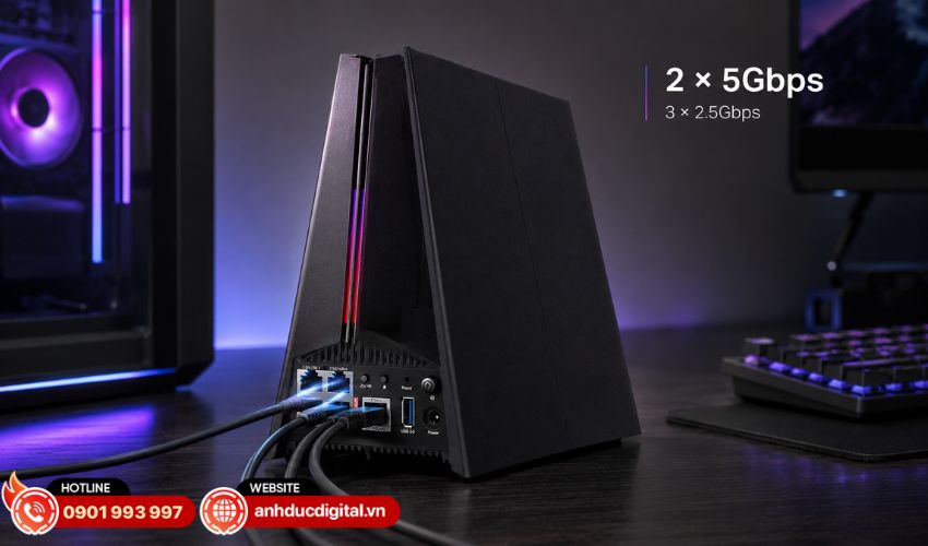 Hệ thống cổng Multi-Gigabit với hai cổng 5Gbps