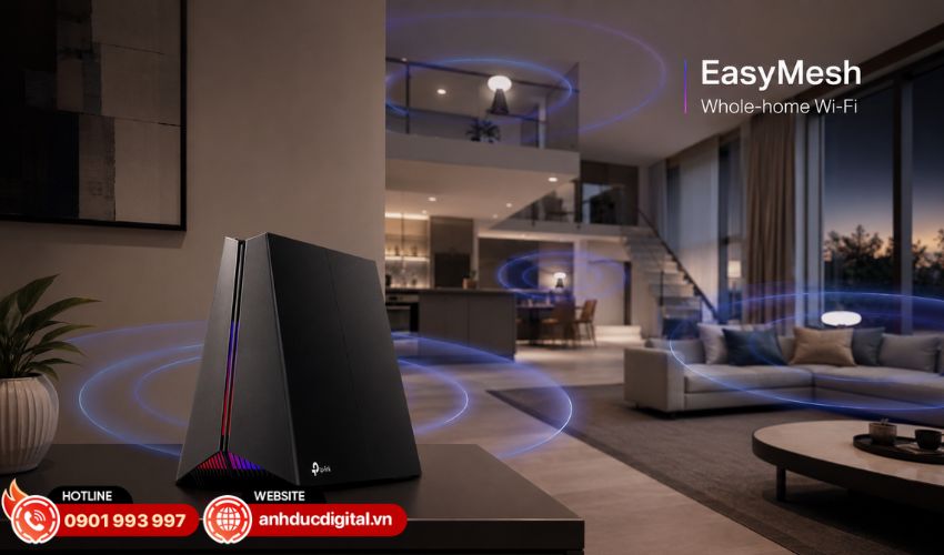 Hỗ trợ EasyMesh, mở rộng Wi-Fi to&agrave;n nh&agrave; linh hoạt