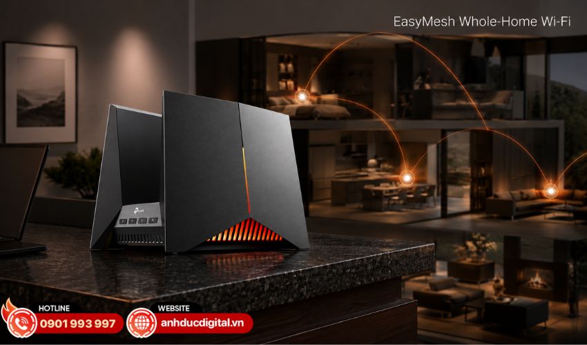 Hỗ trợ EasyMesh mở rộng Wi-Fi to&agrave;n nh&agrave;