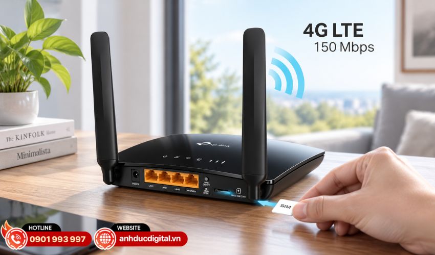 Kết nối 4G LTE tiện lợi chỉ với một chiếc SIM