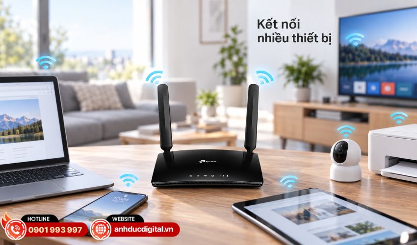 Hỗ trợ nhiều thiết bị truy cập Internet c&ugrave;ng l&uacute;c