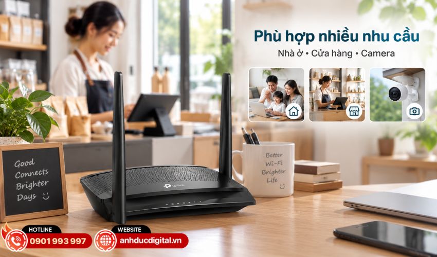 Thiết kế nhỏ gọn, dễ bố tr&iacute; trong nhiều kh&ocirc;ng gian