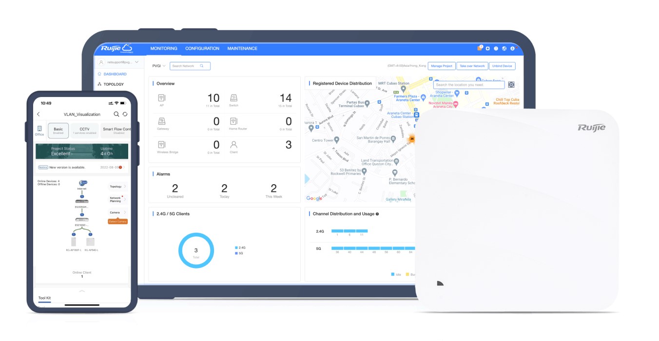 Sử dụng dịch vụ đám mây Ruijie Cloud