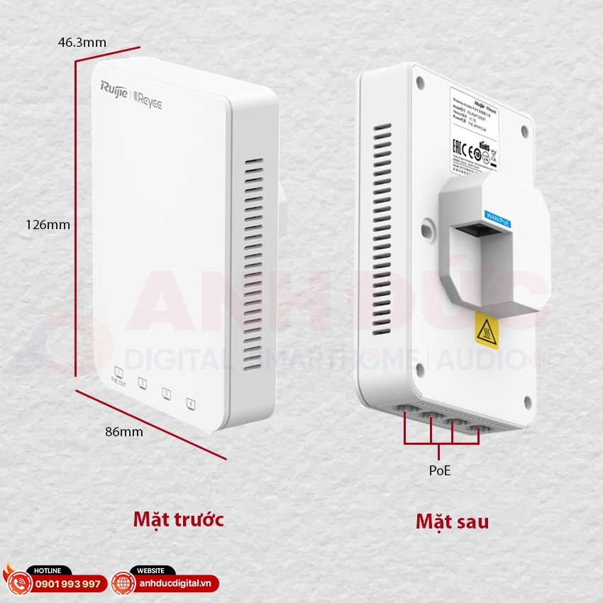 Ruijie RG-RAP1200(P) hình tổng quan