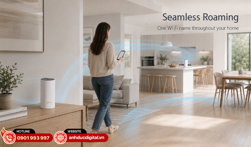 C&ocirc;ng nghệ Mesh tạo một mạng Wi-Fi thống nhất