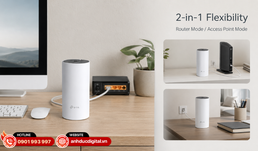 Hỗ trợ cả chế độ Router v&agrave; Access Point