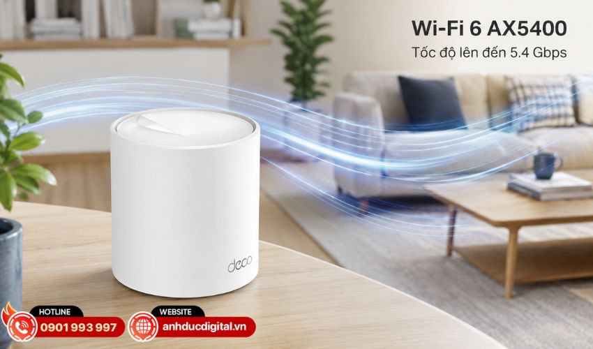 WiFi 6 AX5400 cho tốc độ kết nối lên đến 5.4 Gbps