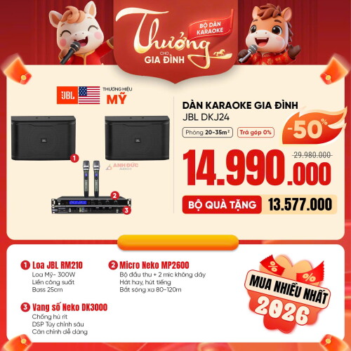 Dàn Karaoke Gia Đình JBL DKJ24 (Chính Hãng)