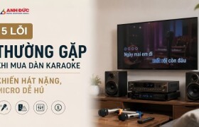 5 Lỗi Thường Gặp Khi Mua Dàn Karaoke Khiến Hát Nặng, Micro Dễ Hú