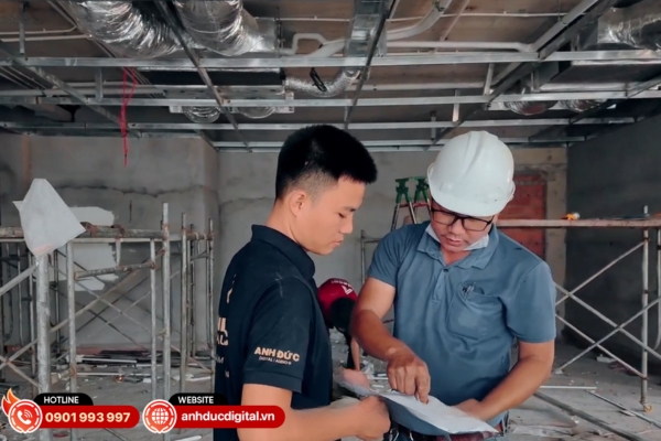 Anh Đức Audio khảo sát thực tế và tư vấn giải pháp âm thanh phù hợp với không gian và nhu cầu khách hàng