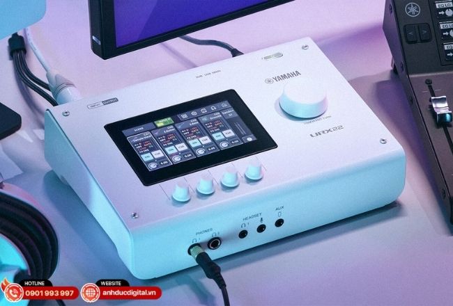 Chuẩn 2-in/2-out phù hợp cho setup cá nhân, thu âm giọng nói, podcast và livestream một người với workflow gọn nhẹ.