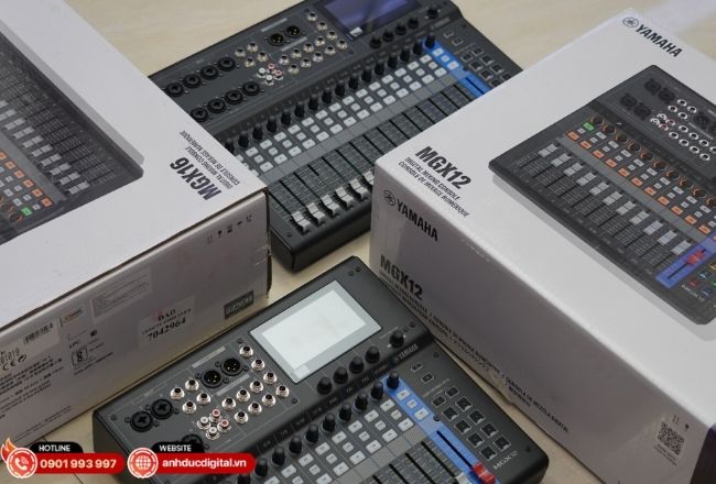 Mixer xử lý nhiều nguồn âm cho livestream và karaoke gia đình