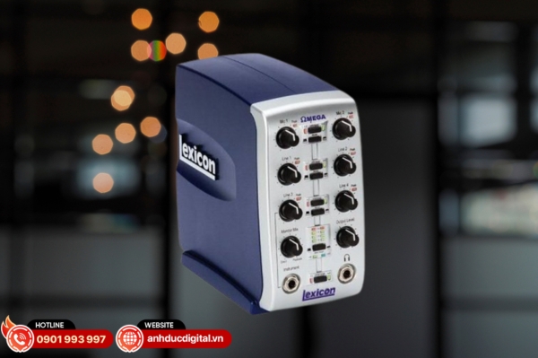 Lexicon Omega tích hợp DSP mạnh mẽ và phần mềm Cubase LE, lý tưởng cho thu âm và sản xuất nội dung chuyên nghiệp
